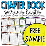 Chapter Book Series Lists - Free Sample!