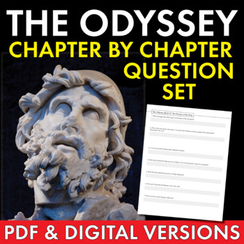 Preview of Homer's Odyssey, Text Comprehension Questions for all 24 Chapters of The Odyssey