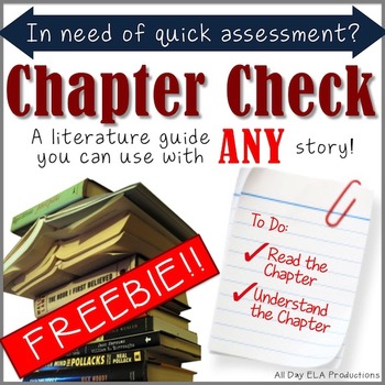 Preview of Chapter Check- A *FREE* Literature Guide for Comprehension!