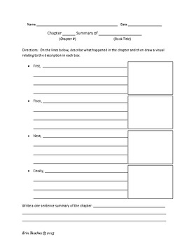 chapter summary worksheet printable by erin teachers pay teachers