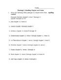 Chapter and Verse Practice Worksheet