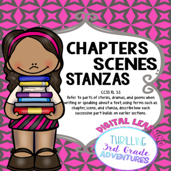 Preview of Chapters, Scenes, Stanzas- RL 3.5- Printable and Digital