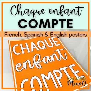 Preview of Chaque enfant compte - Every Child Matters Posters