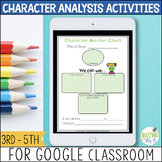 Character Analysis Activities for use with Google Classroo