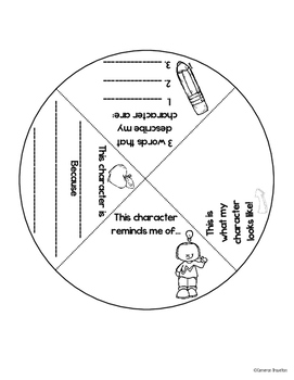 Character Analysis Activity Wheel by Cameron Brazelton  TpT