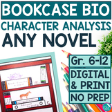 Character Analysis Any Book Independent Summer Reading No 