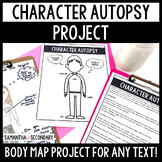 Character Analysis Autopsy Body Map Review Project with Wo
