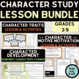 Character Analysis BUNDLE | Change/Development, Traits, an