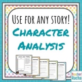 Character Analysis / Study - Distance Learning (No-Prep)