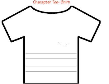 Character Analysis- Design a tee-shirt for Character by Real Reading ...