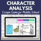 Character Analysis Digital Escape Game for Middle School