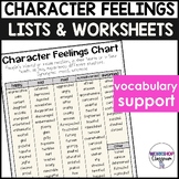 Character Analysis - Feelings Lists & Graphic Organizers