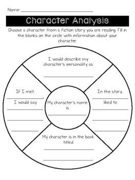 Character Analysis Freebie-To Use with Any Book! by Simply Literacy