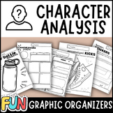 Character Analysis | Fun Graphic Organizers Character Stud