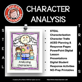 Character Analysis - Characterization Introduction Mini-Unit