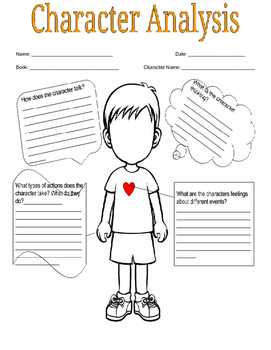 Character Analysis Graphic Organizers by Teach Simple