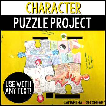 Preview of Character Analysis Puzzle Project for Any Text