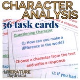 Character Traits and Analysis Task Cards