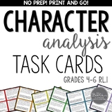 Character Analysis Task Cards for Grades 4-6 RL.1