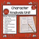 STEAL Characterization - Character Analysis Unit