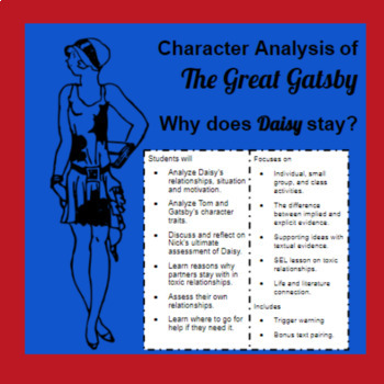 Preview of Character Analysis of The Great Gatsby: Why Does Daisy Stay?