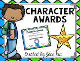 Character Award Certificates FREEBIE