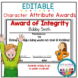 Character Awards | Editable Award Certificates | Class Sup