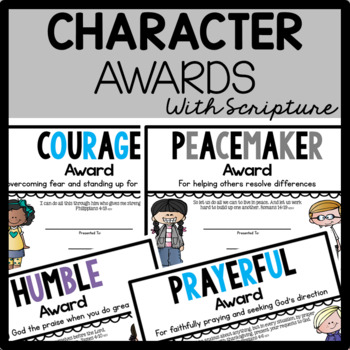 Preview of Character Awards {With Scripture}