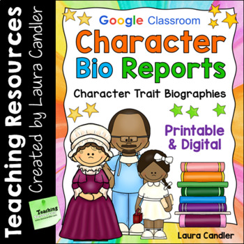 Preview of Character Biography Reports | Digital and Printable Biography Writing Resources