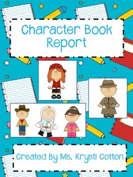 character book report examples