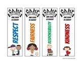Character Bookmarks - Camp Classy Character - Printable