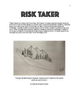 Preview of Character Building: Taking Positive Risks