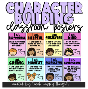 Character Building Trait Qualities Posters Virtue Expectation Poster ...