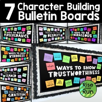 Preview of Character Building & Values Bulletin Board Bundle