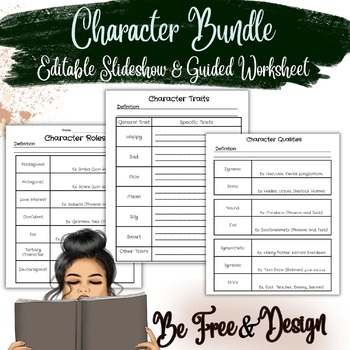 Character Bundle (Editable) by BeFreeAndDesign | TPT