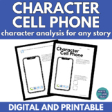 Character Cell Phone Literary Analysis- Characterization A