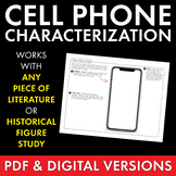Cell Phone Characterization, PDF & Google Drive, Literature or History Activity