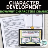 Character Change and Development  Lesson and Worksheets