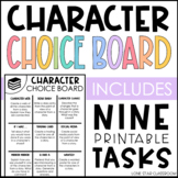 Character Choice Board - Fiction Choice Board