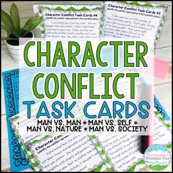 Preview of Character Conflict Task Cards