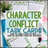 Character Conflict Task Cards | Digital and Printable