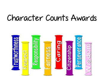 Character Counts Awards By Susan Green Teachers Pay Teachers