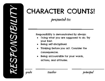 Character Counts Awards