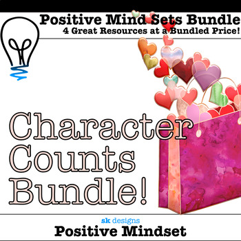 Preview of Character Counts Bundle  Kindness Community Positive Mind Sets Character