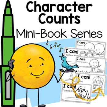 Preview of Character Counts Mini-Book BUNDLE | SEL & School Counseling