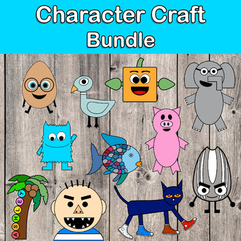 Preview of Character Craft Bundle / Book Buddy / Activities