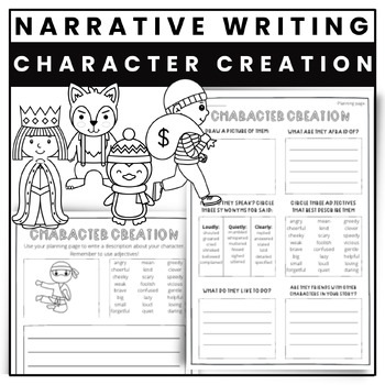 Narrative Writing Organizer - Book Creator app