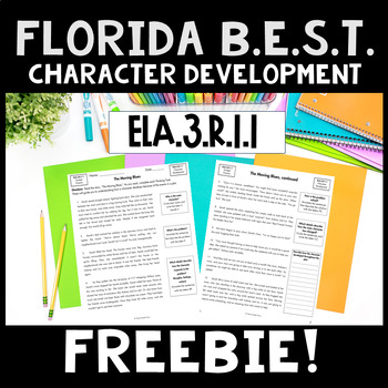 Preview of Character Development Freebie | 3rd Grade Florida BEST Standard ELA.3.R.1.1