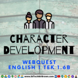 Character Development English 1 TEK 1.6B Google Docs for G