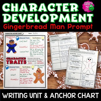 Preview of Character Development: Gingerbread Man Narrative Writing Unit & Anchor Chart